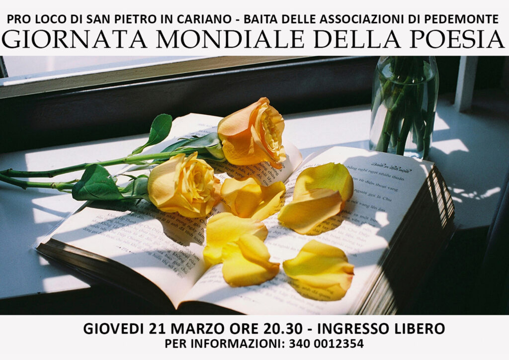 Giornata Mondiale della Poesia 2025